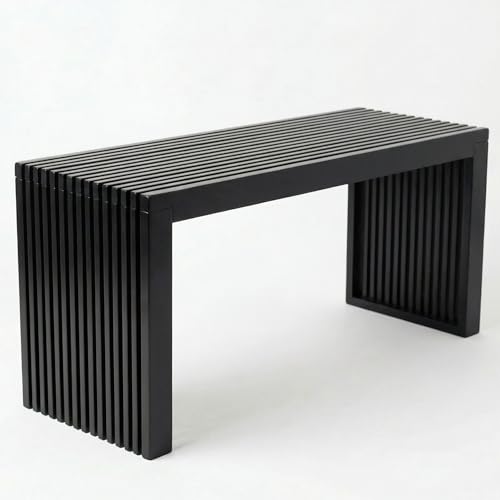 Modern Indoor Bamboo Wood Storage Bench for Entryway