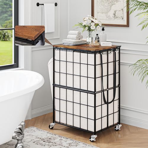 Laundry Basket with Wheels