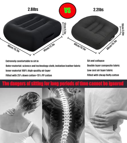 with Carry Handle Comfortable Cushion for Home Office Chair Pad Car Seat Cushion Effectively Increase The Field of View by 12cm