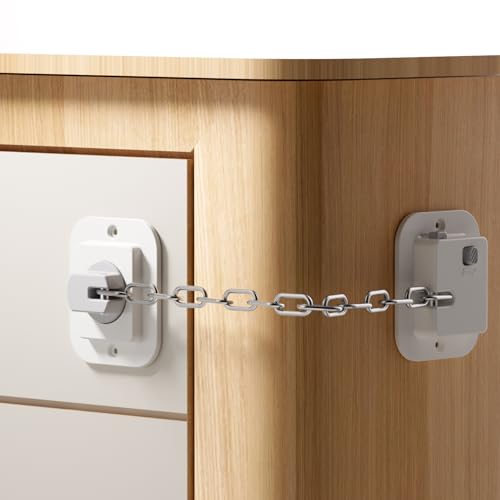 Anti Tip No Drill Furniture Anchor with 3M Adhesive