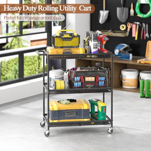 3 Tier Rolling Utility Kitchen Cart