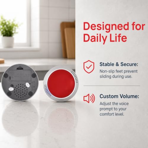 Recordable Voice Button with Large Red Push Button