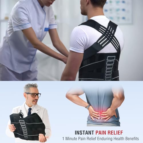 Back Brace Posture Corrector for Women and Men with Spine Vertical Alignment System