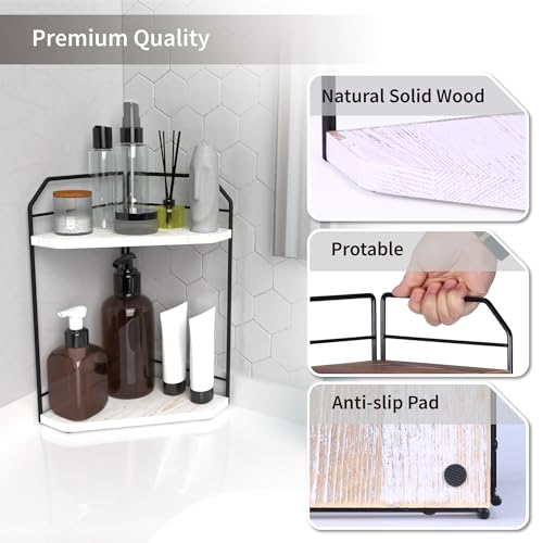 Corner Bathroom Counter Organizer