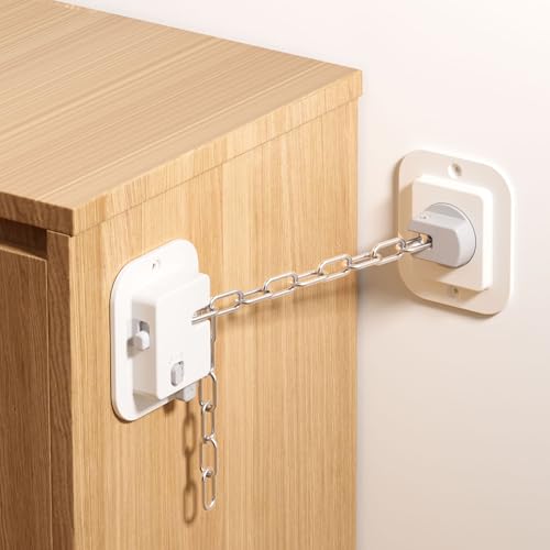 Anti Tip No Drill Furniture Anchor with 3M Adhesive