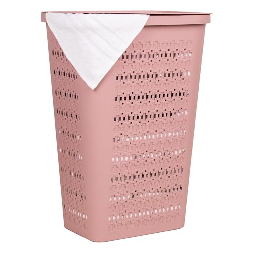 Slim Tapered Laundry Hamper with Lid