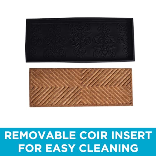 Rubber Boot & Shoe Tray with Coir Insert