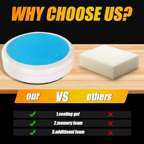 360 Degree Memory Foam Rotating Seat Cushion