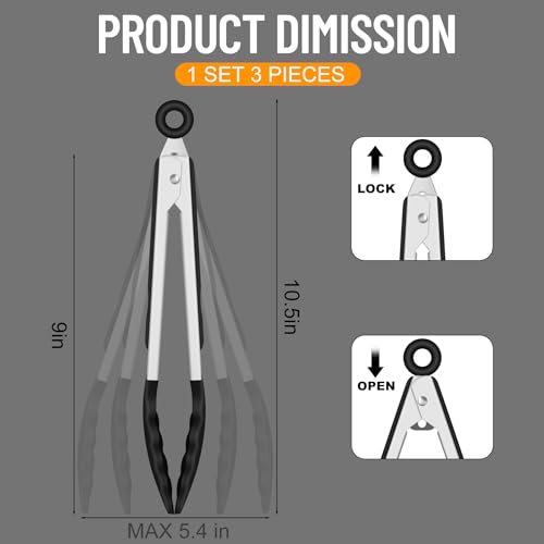 Silicone Serving Tongs for Cooking 9