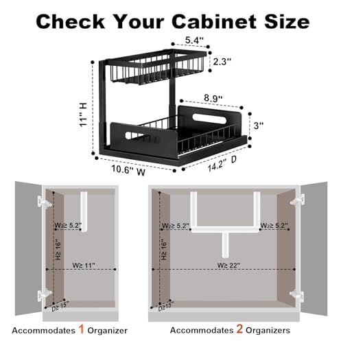 Metal Under Sink Organizer Shelf