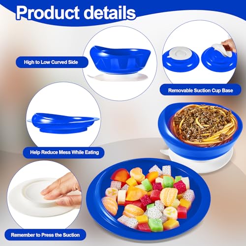 Adaptive Spill Proof Scoop Bowl and Plate