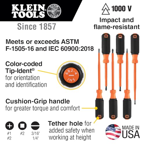Insulated Screwdriver Set with Magnetizer
