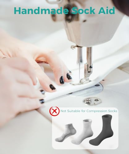 Sock Aids for Putting On Socks with Shoe Horn and Button Hook