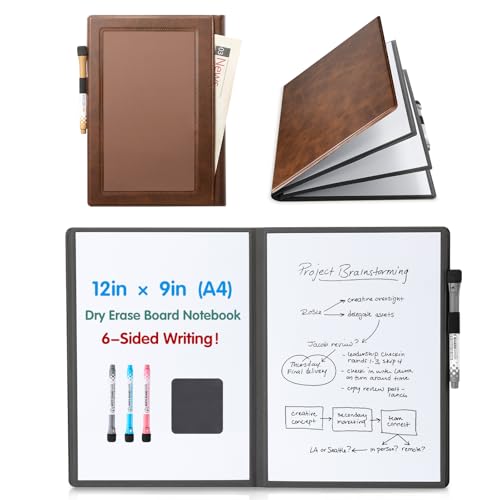 6 Sides Portable White Board 12x9 inch