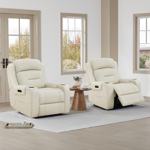 Genuine Leather Power Recliner Chair