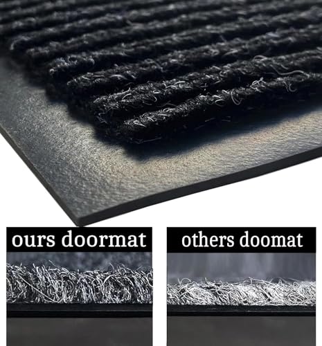 Door Floor Mat Commercial Grade Large Size Heavy Duty Tough Entry Collection Slip Skid Entrance Mat with Rubber Backing Low Profile