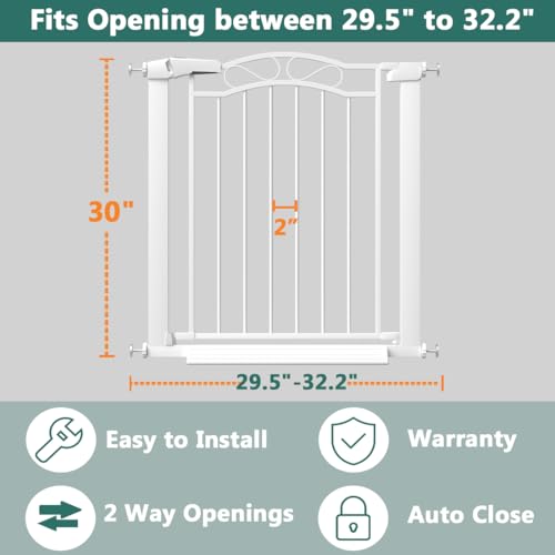 Extra Wide Baby Gate for Kids Or Pets Walk Thru Dog Gates for The House Doorway Child Safety Gate