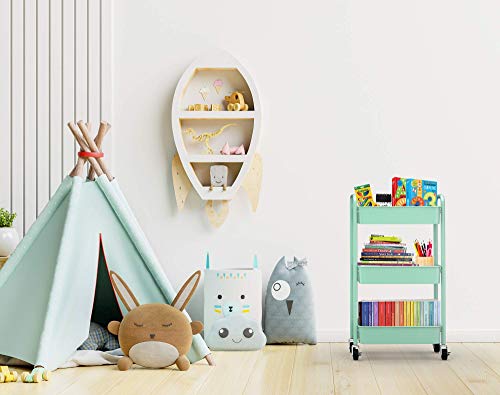 3 Tier Rolling Metal Storage Organizer