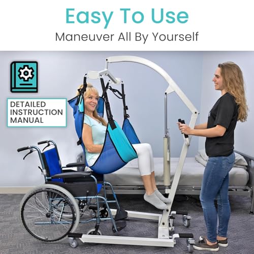 Hydraulic Patient Lift for Home Use with Sling