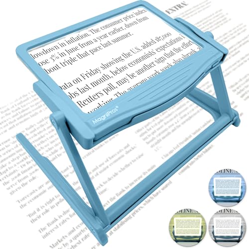 Battery Operated Black & Silver Page Magnifier