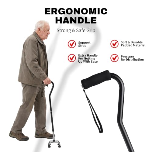 Floral Quad Cane for Women