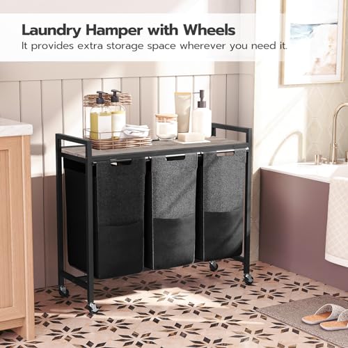 Laundry Sorter 3 Section