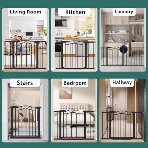 Extra Wide Baby Gate with Door