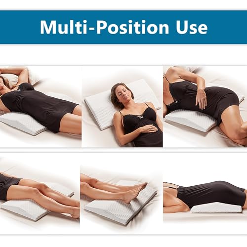 Lumbar Support Pillow for Sleeping Memory Foam Pillow for Back Pain Relief