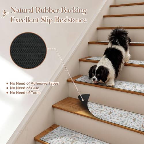 Animal Print Non Slip Stair Treads 15 Pack