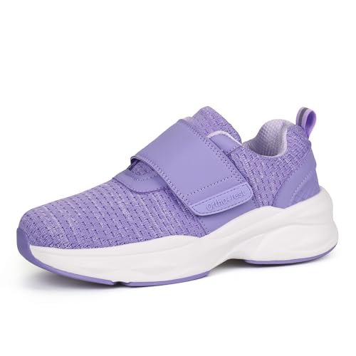 Women Diabetic Shoes with Adjustable Closure Orthopedic Walking Shoes for Edema Plantar Fasciitis Bunions Arthritis Swollen Feet
