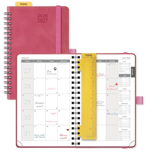 2026 2027 Monthly Planne 18 Month Calendar Agenda with Expense Tracker