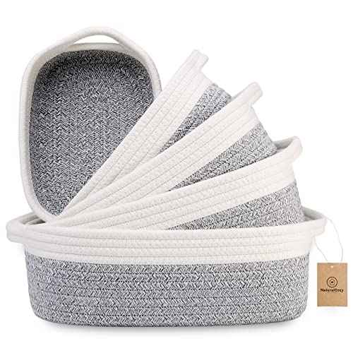 Rectangle Rope Baskets Set of 5