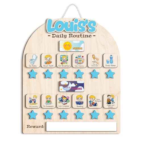 Wooden Chore Chart for Boys