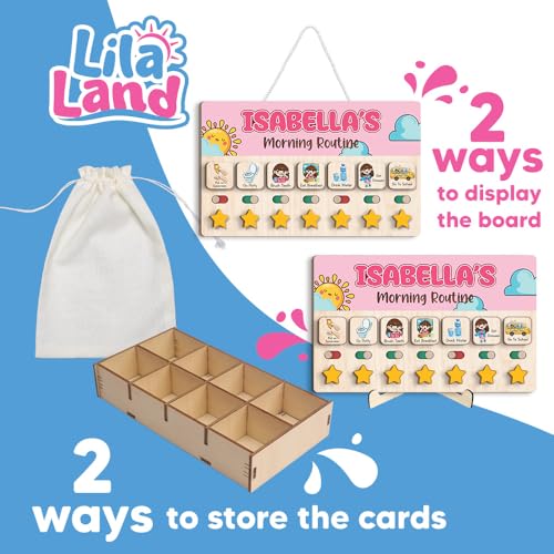 Personalized Wooden Chore Chart for Kids