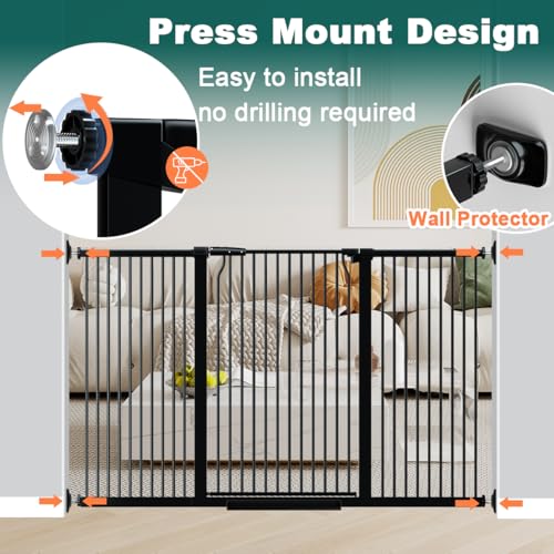 40.5" Extra Tall Pet Gate for Doorways