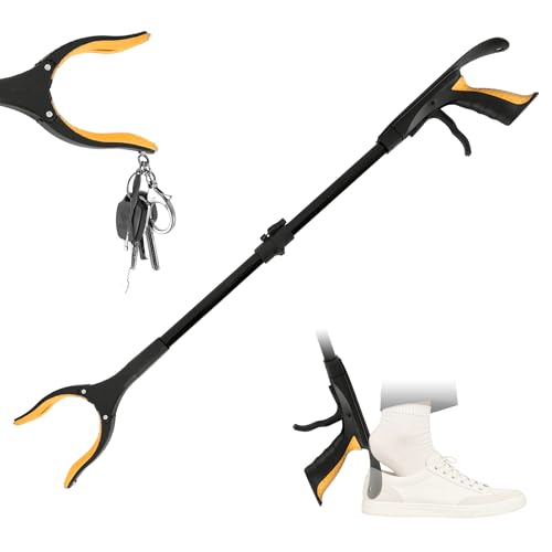 32 inch FDA Registered GrabRunner Folding Reacher Grabber Tool with Strong Magnetic and Swivel Head