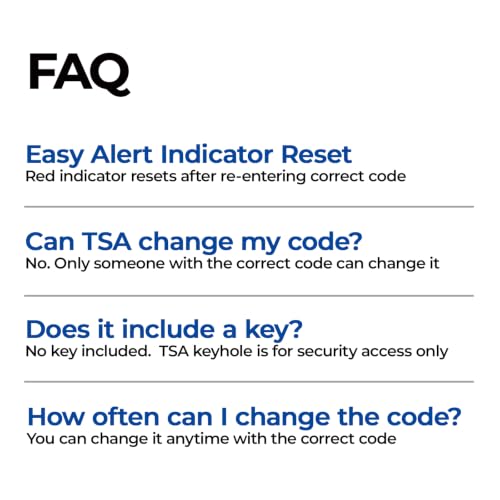 3 Digit TSA Approved Luggage Locks
