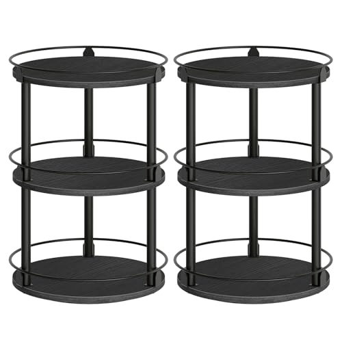 Spice Rack Set of 2 Lazy Susan Organizer