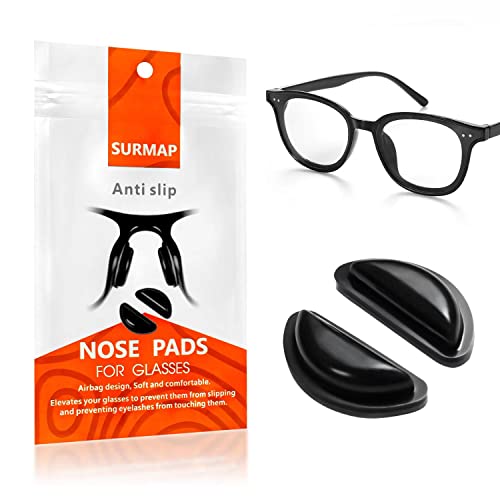 Soft Silicone Air Chamber Eyeglass Nose Pads