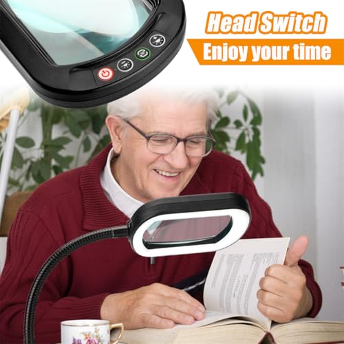 Rectangle Magnifying Glass with Light and Stand
