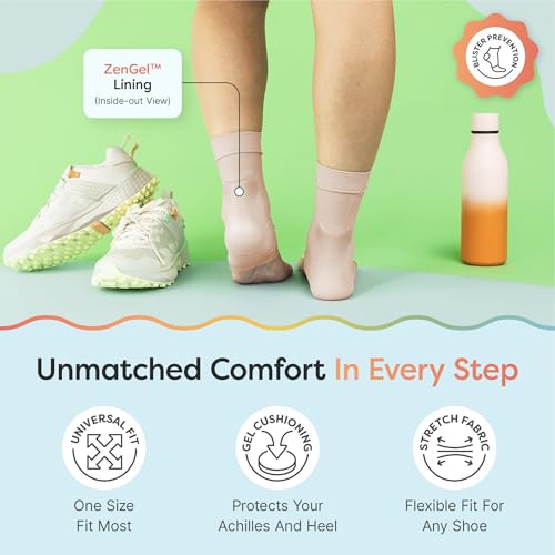 Gel Padded Ankle and Heel Protector Sleeves for Boots