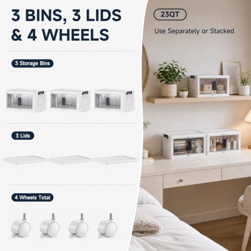 Storage Bins with Lids