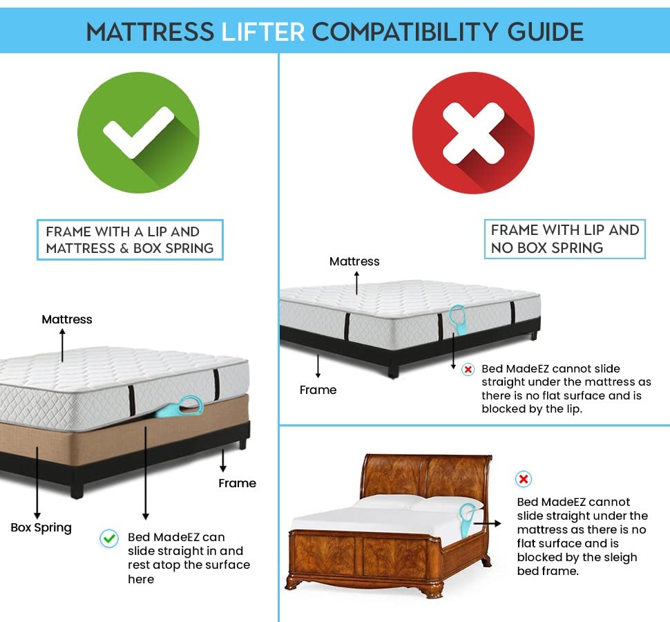Bed Maker and Mattress Lifter Tool Helps Lift and Hold The Mattress