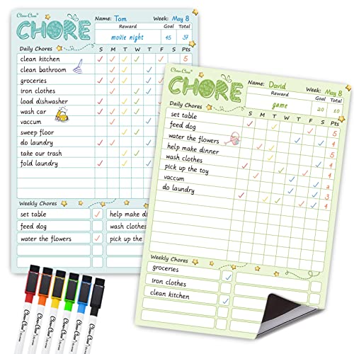 Magnetic Dry Erase Chore Chart