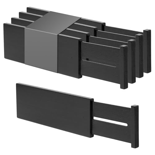 4pcs Bamboo Kitchen Drawer Dividers