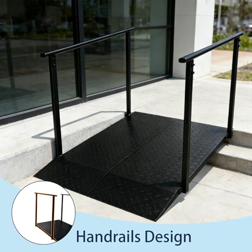 Wheelchair Ramp with Handrails