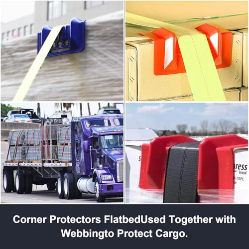 24 Pack 4" Flatbed Edge Protectors with Carrying Case