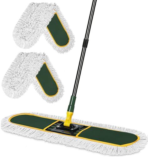 36" Commercial Dust Mop for Floor Cleaning with Replacement Mop Pads