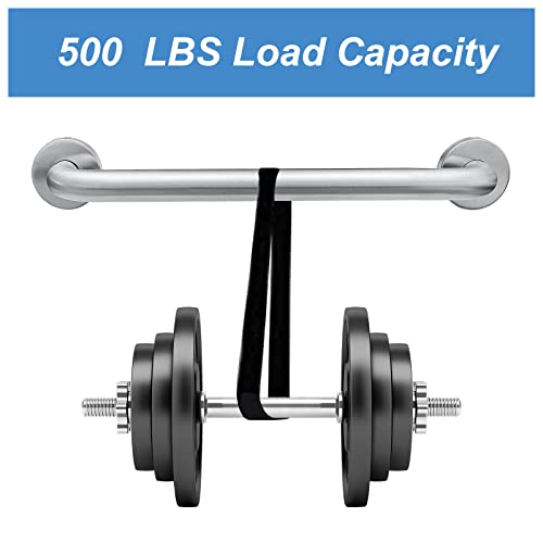 2 Pack Shower Grab Bar 304 Stainless Steel Bathroom Grab Bar Handle Bathroom Shower Balance Bar Safety Hand Rail Support Handicap Elderly Senior Gravida Assist Bath Handle