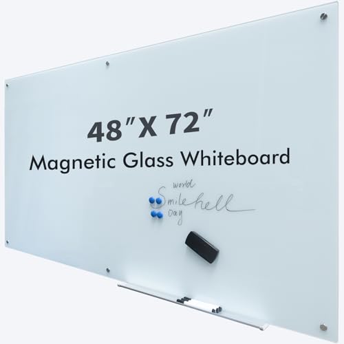 Magnetic Glass Writeboard Tempered Glass Dry Erase Boards Wall Mounted Frameless Whiteboard Bulletin Message Boards